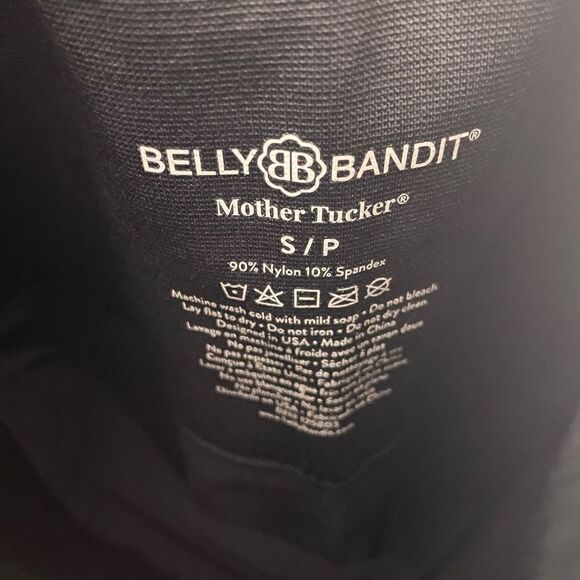 Mother Trucker Belly Bandit Black Maternity High Waisted Seamless Leggings - Picture 5 of 5